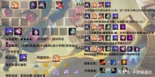 金铲铲之战上分最稳阵容，金铲铲之战上分阵容