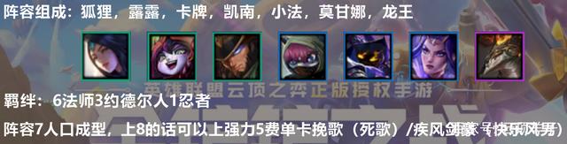 金铲铲之战时空裂痕强力吃分阵容，瞬秒流天雷凯南