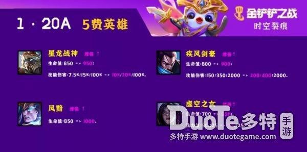 金铲铲之战更新公告1.20a，金铲铲之战更新公告1.20