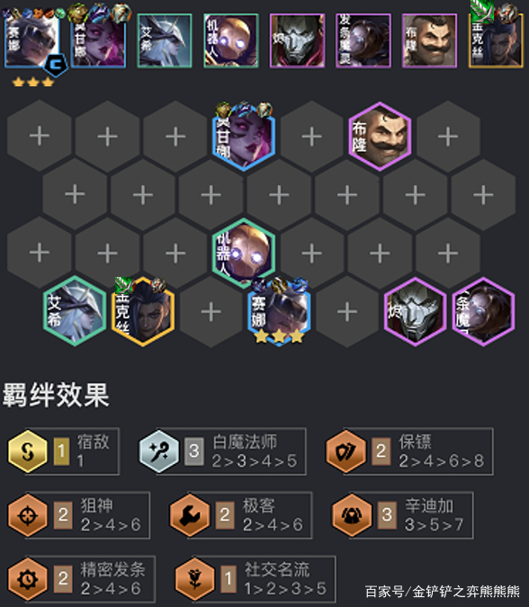 金铲铲之战：「白魔赛娜」版本最强答案 四套核心变阵思路