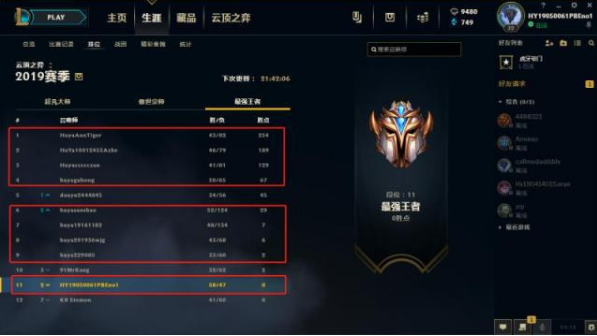云顶之弈：美服无限人口BUG猖狂，虎牙竟有8名主播打上王者前十！