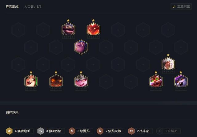 金铲铲巨龙之巢：同行少的赌狗阵容推荐，稳定第三名！